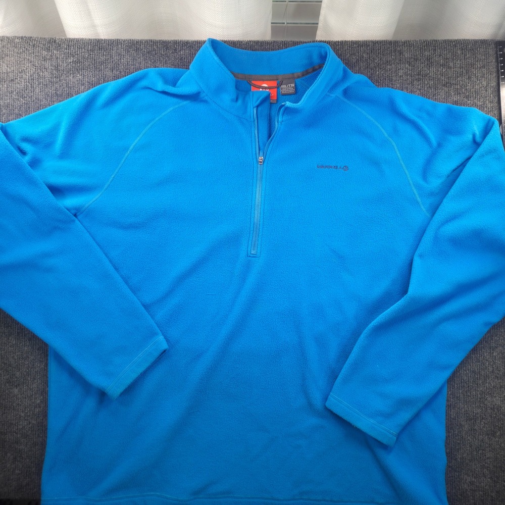 Merrell Fleece Pullover Mens XXL Blue Quarter Zip Gorpcore Outdoor Trail Jacket
